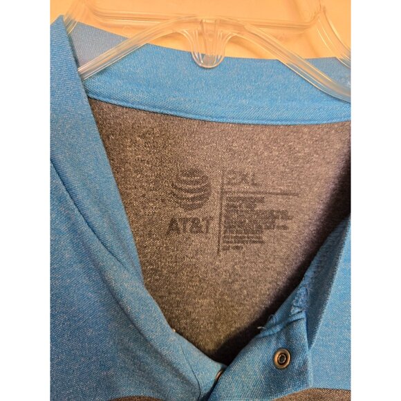 AT&T Team Short Sleeved Henley Work Shirt Size 2XL - Picture 3 of 3